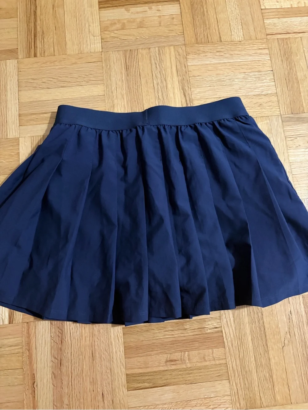 ALO Yoga Navy Pleated Mini Skort